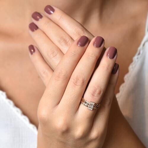 Rose Gold Baguette Ring Barley Design Handy Custom Craftsmanship Gift Gold Special Occasions Design Shiny Elegant Jewelry