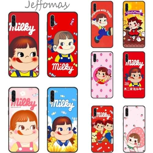 Cute Fujiya Milky Peko chan Phone Case For Samsung Galaxy S5 S6 S7 S8 S9 S10 S10e S20 edge plus lite