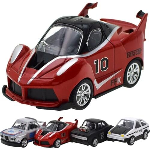 Mini Car AE86 Alloy metal Toy Car Model Diecast Toy Vehicles Cartoon Miniature Scale Model Car Toys For Children Strong rebound