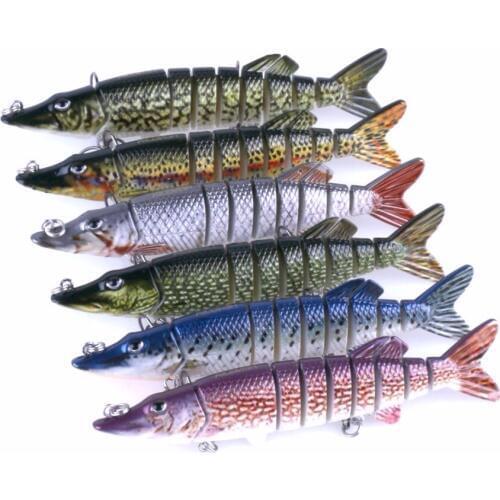 Multi Jointed Lifelike Fishing Lure 6Pcs/Lot 13CM 20G Swimbait Hard Lure Crankbait wobblers Fishing Bait tackle