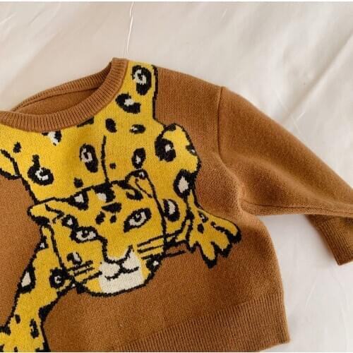 Fashion New Chldrens Sweaters 2020 Autumn Korean Style Baby Boys Pullovers Sweaters Kids Sheep Wool Knitted Jackets Coats 2-7Y