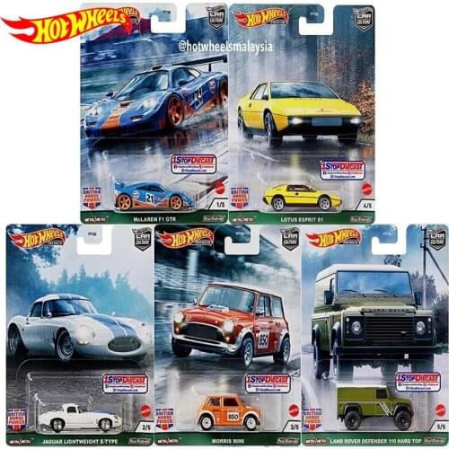 Original Hot Wheels Car Culture British Horsepower Classic Car Model Diecast Alloy Toys for Boys Hotwheels Tanker Modern Series