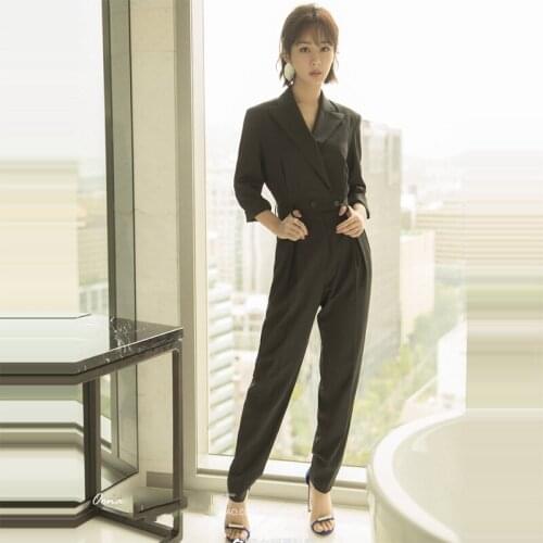 Patads France s family autumn and winter elegant slim waist Jumpsuit brave p6353h
