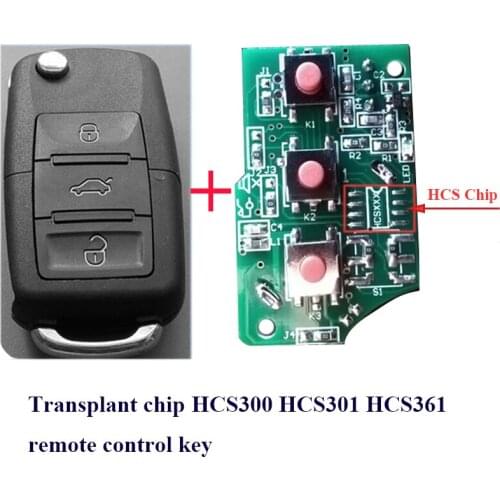 434Mhz HCS300 IC chip modify kits remote key retrofit kit