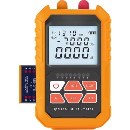 Industrial Mini 30dbm Pocket Type Lightsource Deviser Techtest Fiber Drop Cable Optical Power Meter
