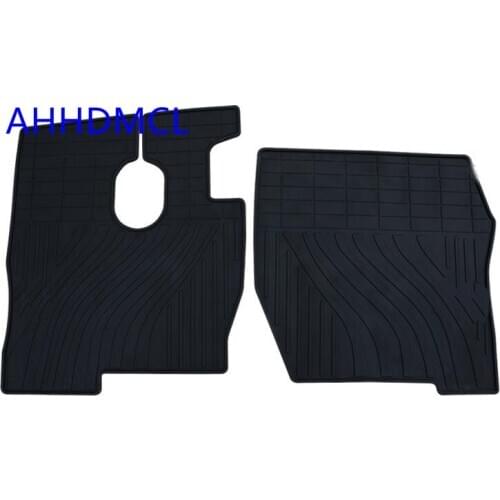 Truck Rubber Floor Mats Anti Slip Mat Carpets Feet Pads For DFAC Kinland Left Hand Drive 2006 2007 2008 2009 2010 2011