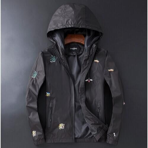 Rib New Men luxury Sleeve Embroidered Snake Tiger Bee Crown couple Baseball Coats & Jackets Abstract digital coat Motor #L77