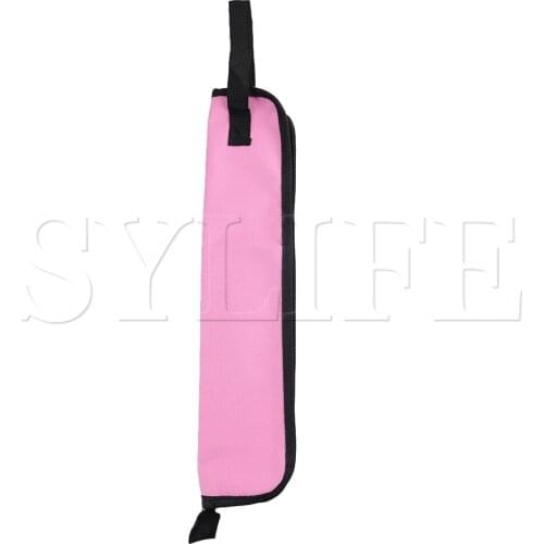 Pink Oxford Cloth Water-resistant Drum Stick Bag Case w/ Carrying Strap
