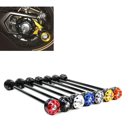 Motorcycle Front And Rear Axle Sliders Fork Wheel Protection Crash Pad Kit For TMAX T-max 500 530 Tmax500 Tmax530 2012-2019