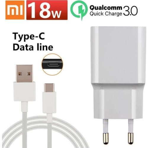 Xiaomi Fast charger 18W redmi note 7 charger 3A Type C Cable For XIAOMI Redmi note 8 8SE 6 A1 6X 5X 5s plus Mix 2S Max 2 9se