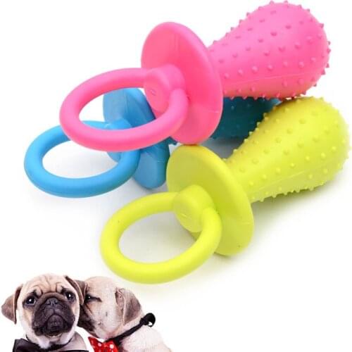 Pacifier Shape Dog Teething Chew Toy