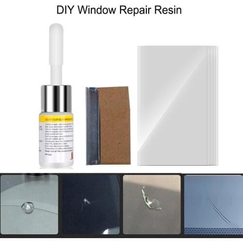 Car Windscreen Glass Repairing Resin Kit Eco-friendly Glass Quick Repair Fluid Auto Car Window Fix Tools 1 Set