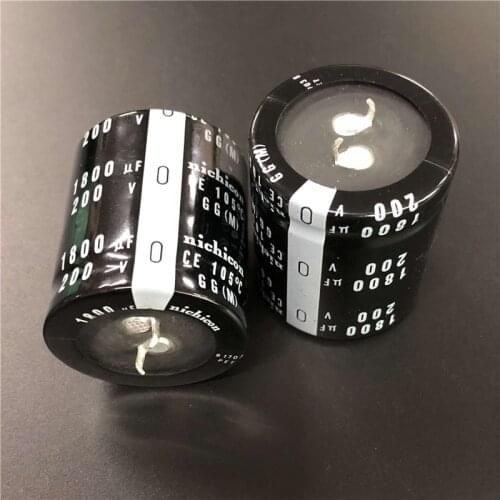 2PCS/10PCS 1800uf 200v Nichicon GG 35x40mm 200V1800uF Snap-in PSU Capacitor
