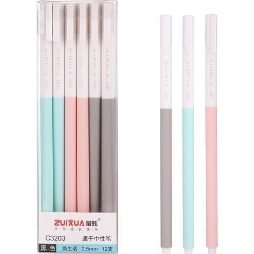 3 PCS/lot Creative Quick Drying Gel Pens Student Writing Gift Cute Gel-ink Pencils Office School Stationary Supplies 040205