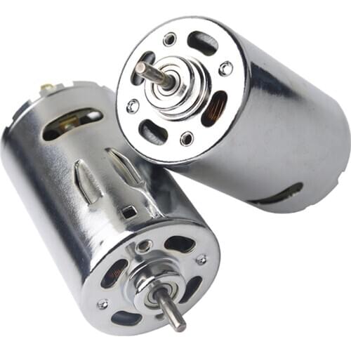 555 DC Motor 12V 24V Double ball bearing 50W power Torque DIY electric drill electric grinder Silent repair parts 6000R-24000RPM