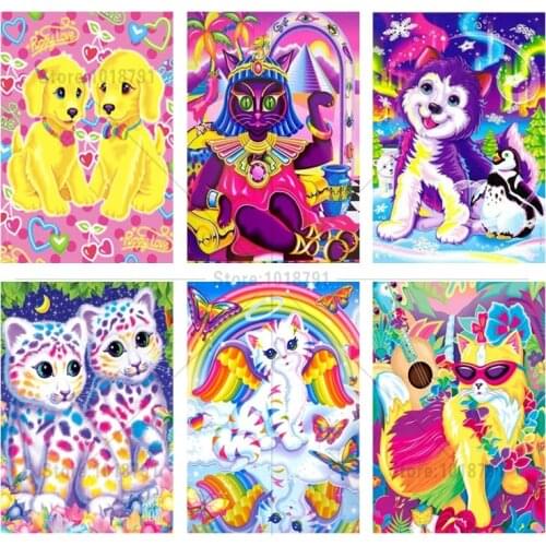 5D DIY Diamond Embroidery Color Cat Dog Diamond mosaic Home Decoration Diamond Painting Cross Stitch Rhinestone Home Decoration
