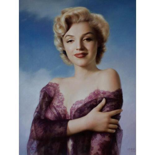 Free shipping realist figures sexy Monroe portrait canvas prints oil painting printed on canvas wall art decoration picture