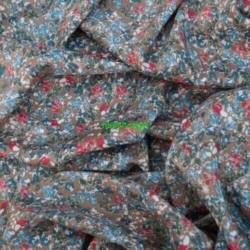 Brand printed silk cotton jade silk digital printed fabric