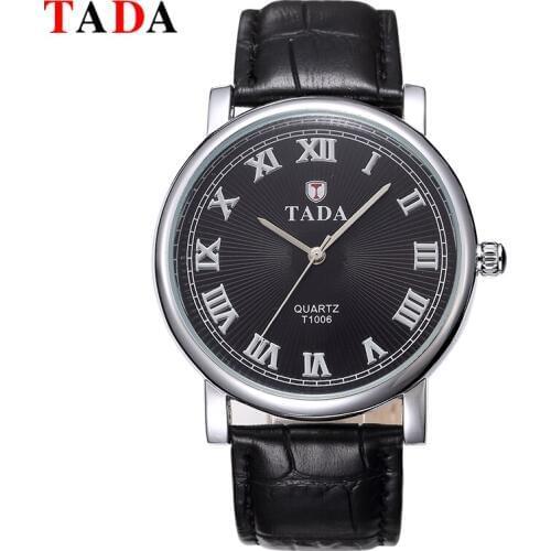 High Quality Tada Brand Fashion Roman Numerals Women Bracelet Watches Leather Waterproof Quartz Analog Men Watch horloges mannen