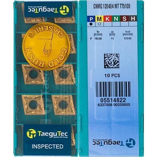 CNMG120404-MT TT5100 100% Original TAEGUTEC carbide insert with the best quality 10pcs/lot free shipping