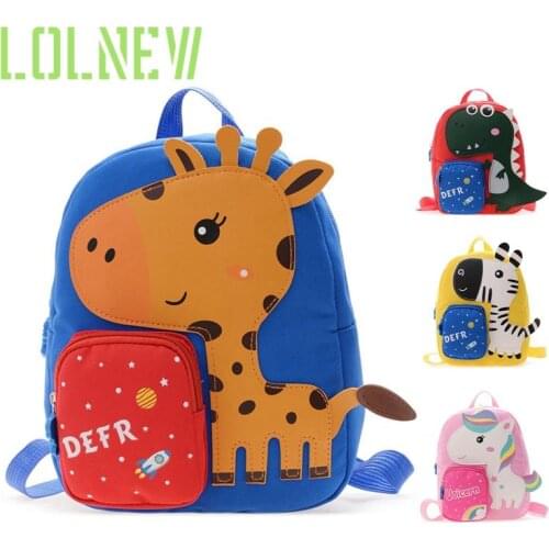 Cartoon Canvas Children School Backpack Children Backpacks Kindergarten Animal Kids School Bags for Girls Boys SchoolBag