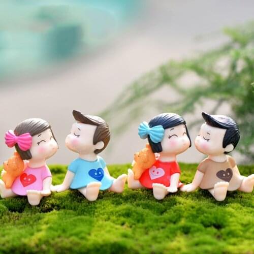 Miniature Landscape Garden Decorative Ornament Couple Small Ornaments