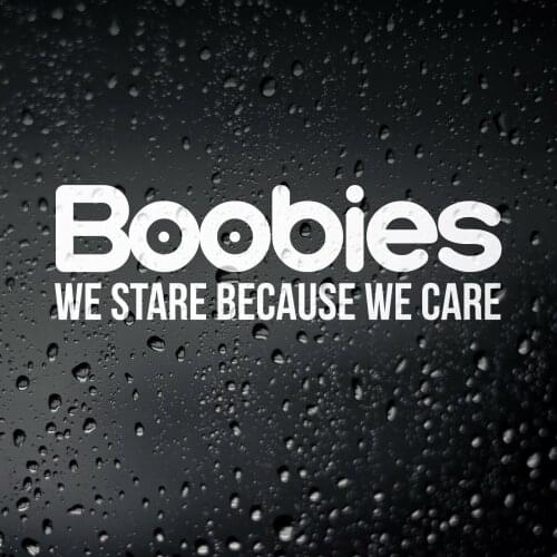 Three Ratels FD579 Boobies Funny Car Window Bumper Sticker - Dub JDM Rat Look Drift Off Road