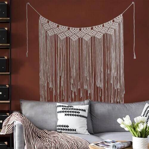 Handmade Wall Hanging Tapestry Boho Room Decor Outdoor Wedding Party Decoration Accessories Bohemia Decorative Tapiz T01
