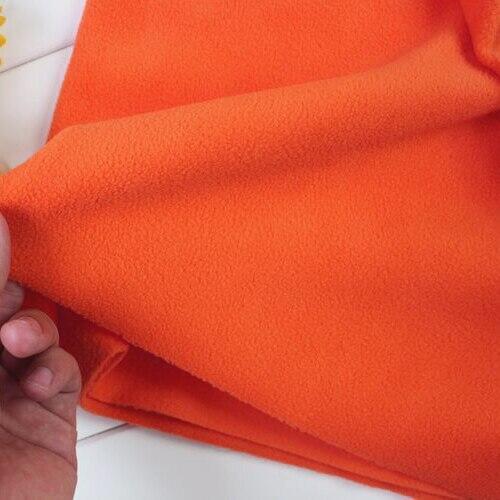 ORANGE Polyester Polar Fleece Fabric anti-pilling one-side Fleece Fabric Handmade Fabric BY THE YARD FREE SHIPPINHG