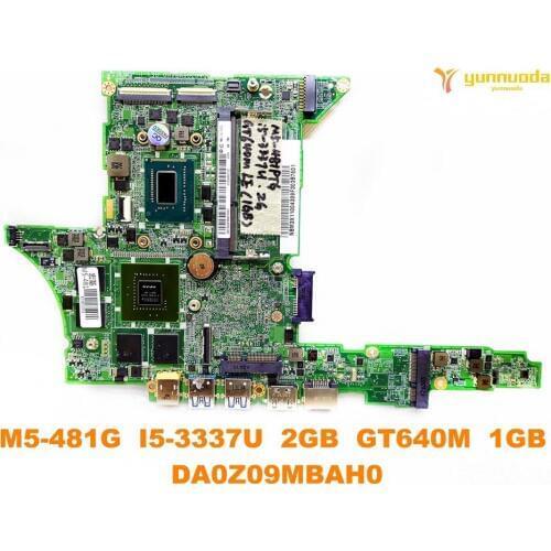 Original for ACER M5-481G laptop motherboard M5-481G I5-3337U 2GB GT640M 1GB DA0Z09MBAH0 tested good free shipping