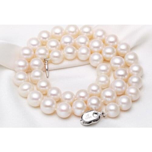 Natural 11-12mm Freshwater White Pearl Necklace 25