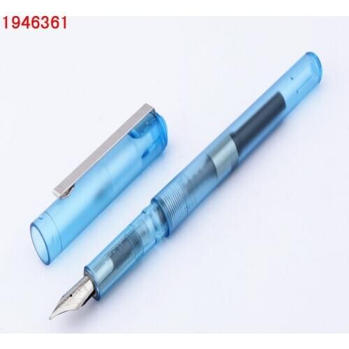 JINHAO 991 Transparent blue color Fine nib Fountain Pen New Students child Practice pens