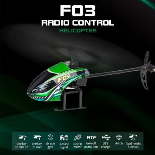 YU XIANG F03 RC Helicopter 4CH Flybarless One Key Take off Height Hold Helicopter with 6-axis Gyro RC Helicopter for Beginner