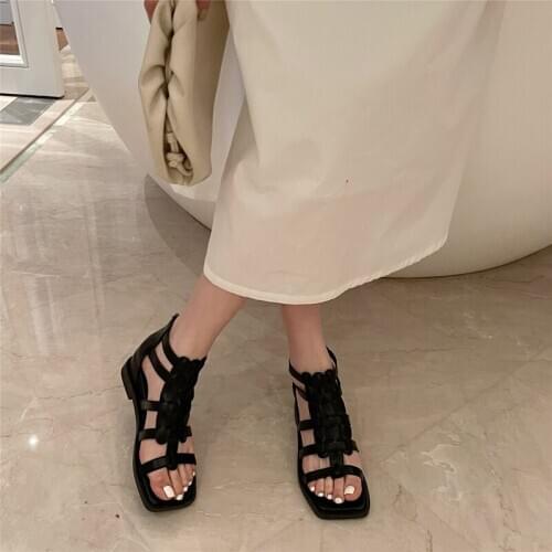 Sandals For Women Ladies Wedge Sandals Casual Gladiator Sandals Summer Shoes Comfortable High Heels Hollow Wedges Heels