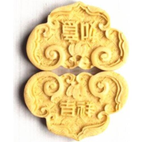 Auspicious wishful life lock silicone chocolate mould Aroma gypsum mold baking tool