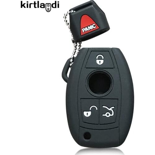 Silicone Key Case Keychain Holder Cover for Mercedes CLA GLA GLC GLK GLE GLS SLC SLK W176 W169 W164 W205 for Mercedes Benz Eshka