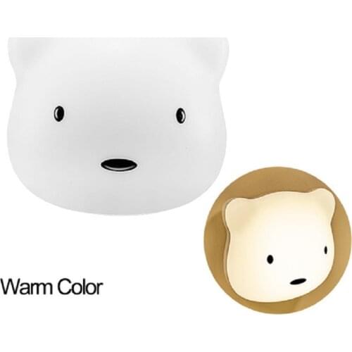 USB Rechargeable Led Wall Lamp for Bedroom Touch Sensor Wall Light Cute Bear Wall Decor Lamp Decorative Indoor Lighting Led Lamp