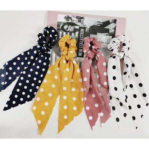Women Hair Tie Long Ribbon Bohemian Floral Hair Bow Tie Headband Hair Rope Ribbon Ponytail Scarf Hair Accessories Headdress