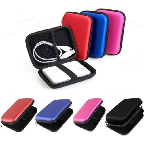 2.5" Portable HDD Hard Disk Nylon Bag Hard Drive Disco Duro Externo Digital Cables Case Cover#289991