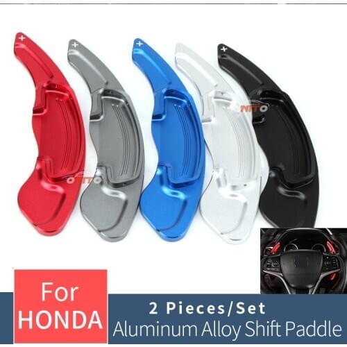 2pcs/set Car Steering Wheel Shift Paddle Shifter Extension for HONDA SPIRIOR ACCORD ODYSSEY UR-V CR-V HBRID 2.0L car styling