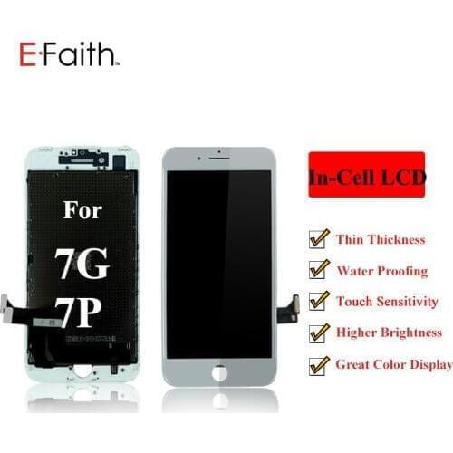 20Pcs EFaith Incell Tech LCD Screen Display For iPhone 7 7G 7 Plus With Real 3D Touch Digitizer Assembly Replacement Pantalla