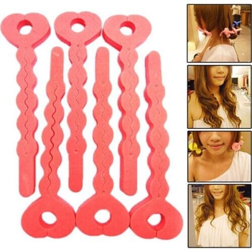 30pcs/lot Magic Hair Styling Strip Sponge Strip Rollers for Hair Makeup Accessories Curler Flexi Rods