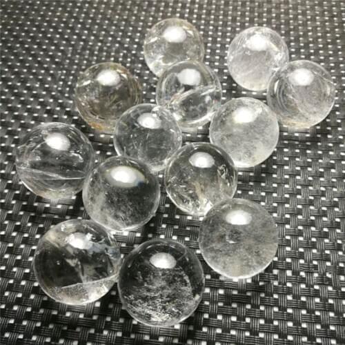 5Sizes 16-28mm Clear Natural Quartz Crystal Sphere Balls Sphere Crystal Ball Home Decoration Craft
