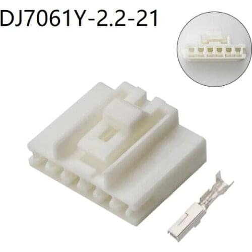 500 sets 6 Pin Way 7283-1061 Automotive Socket Electrical Wire Harness Connector 2.2 mm Female Plug DJ7061Y-2.2-21