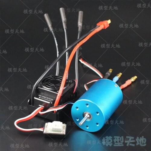 60A Waterproof ESC HSP 37017 (03307) Brushless Motor 540 3650 (03302) 2720KV 3300KV Support 2S 3S Lipo Battery Fit 1/10 RC Car
