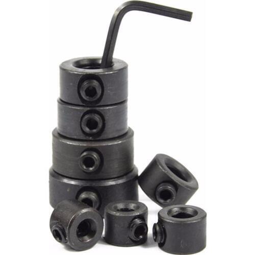 8Pcs 3-16mm Drill Bits Depth Stop Collar Ring Positioner Spacing Ring Locator 1PC Woodworking Drill Bits Hex Wrench