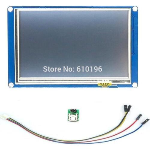 English Version Nextion 5.0" HMI Intelligent Nextion LCD Module Display for Arduino TFT Raspberry Pi ESP8266