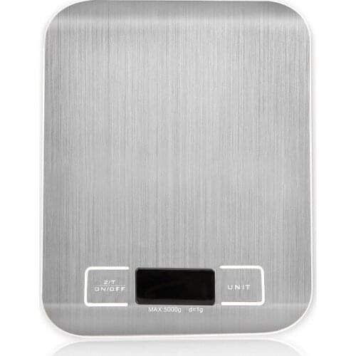 Household Electronic Scale 5kg 10kg 1kg Weighing Scale Stainless Steel Modern LED Display Measuring Tool Object Weigher