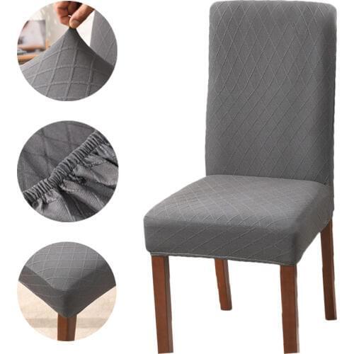 2020 Super Soft Polar Fleece Fabric Chair Cover Modern Elastic Chair Covers Dining Room Chair Covers Spandex For Kitchen