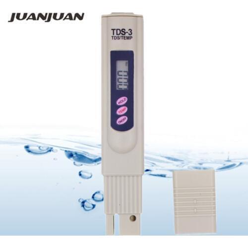 10pcs/lot Digital TDS Meter Tester Filter Water Quality Purity tester calibrate by HOLD TEMP BOTTON 20%Off